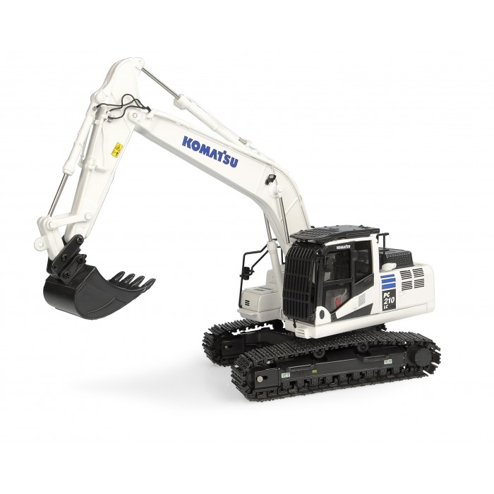 Universal Hobbies 1:50 Scale Komatsu PC210LC-11 White Edition Excavator Diecast Replica UH8158