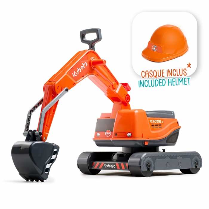 Kubota KX080-4α2 Excavator with Helmet Ride-On ages 3-7 Years
