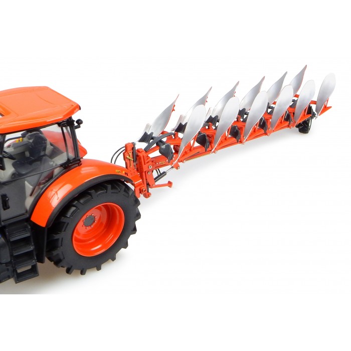 Universal Hobbies 1/32 Scale Kubota RM3005V 6-Furrow Reversible Mounted Plow Diecast Replica UH4932