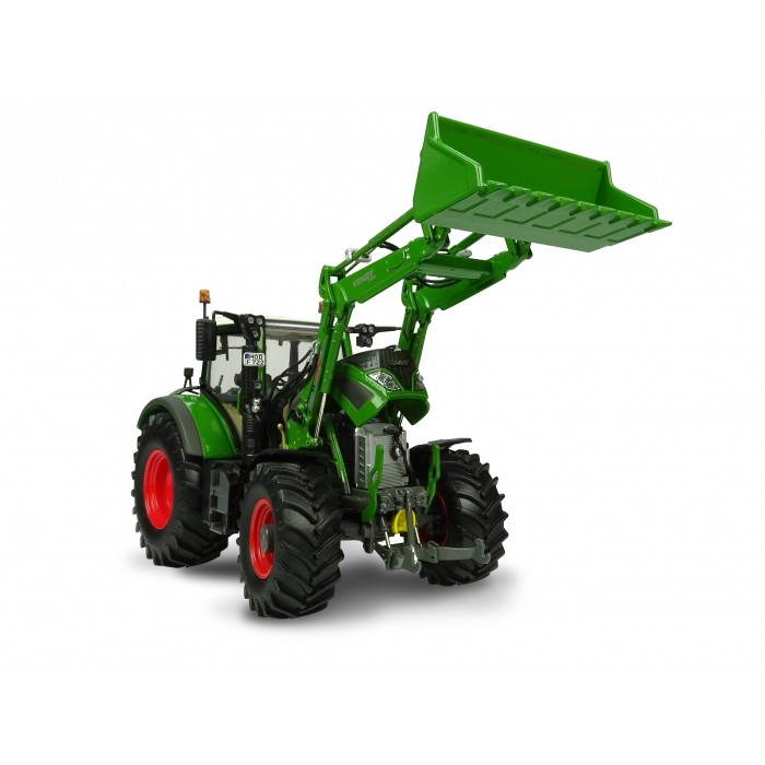 Universal Hobbies 1/32 Scale Fendt 722 Vario with front loader - "Nature Green" color Tractor Diecast Replica UH4975