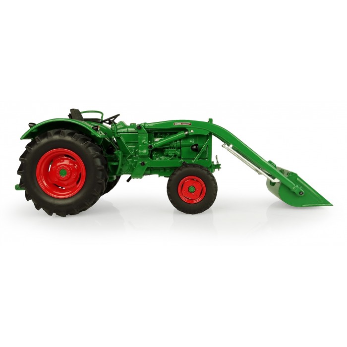 Universal Hobbies 1/32 Scale Deutz hr D60 05 - 2 WD with Front Loader Tractor Diecast Replica UH5254